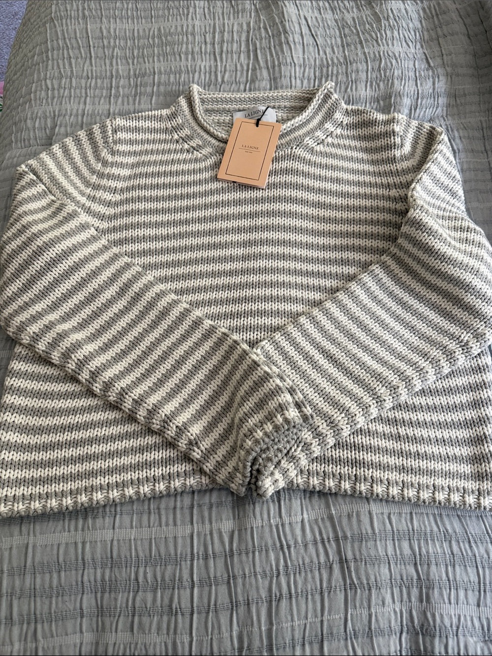 La Ligne Mini Marina Fine Stripe Sweater NWT